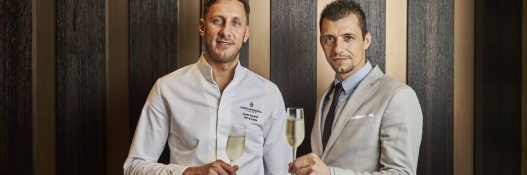 Chef de Cuisine Davide Giacomelli and Restaurant Manager Artem Viglione