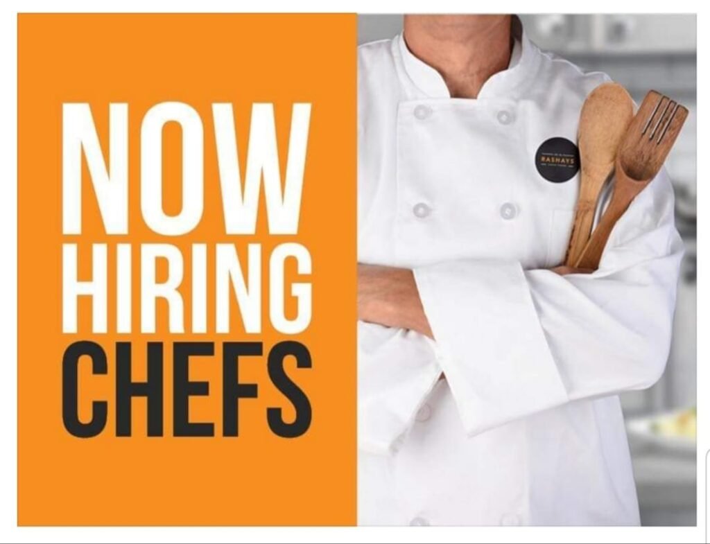 Vacancy for Chef in a cafe in Bengaluru