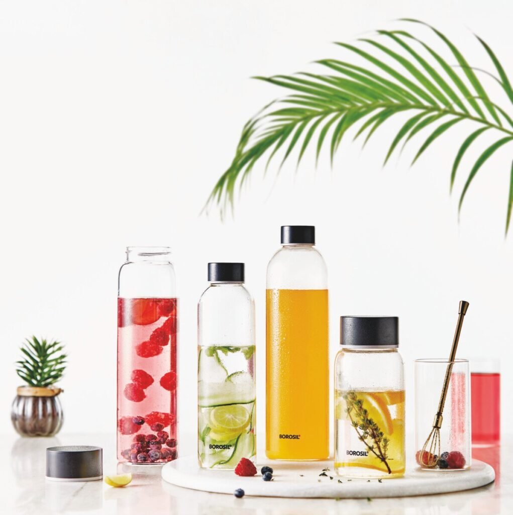 Borosilicate Glass bottles by Borosil